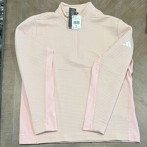 Adidas Light Pink Ribbed Pullover